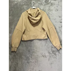 Lululemon Scuba Oversized Half Zip Hoodie Trench Tan Cotton Blend Women’s XS/S thumbnail 3