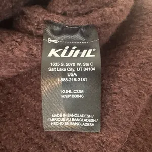 Kuhl Sienna Sweater Burgundy Cowl Neck Chunky Knit Curved Hem Size XS thumbnail 11