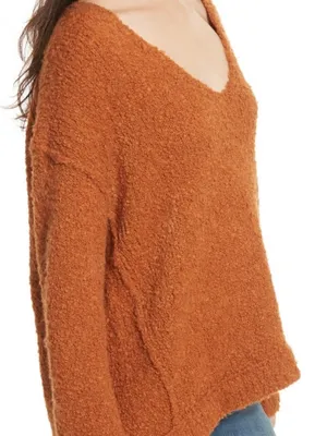 Free People Lofty V-neck Sweater thumbnail 4