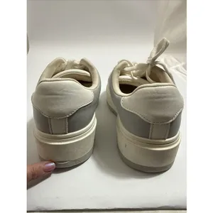 Madden Girl Natlie Sneakers Womens Size 7M White Grey Preowned thumbnail 7