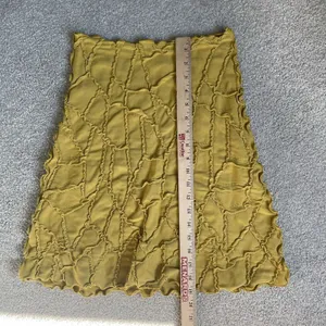 Haystacks Boho Patchwork Midi Skirt Made in Michigan Mustard Yellow Size Small thumbnail 9