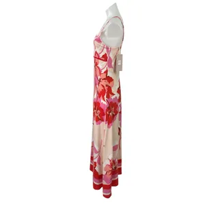 NEW White Closet Multicolor Floral V Neck Sleeveless Cami A Line Maxi Dress XS thumbnail 2