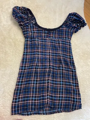 Altar’d State Plaid Mini Dress thumbnail 2