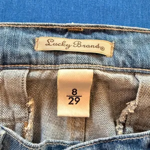 Lucky Brand NWOT Distressed Flare Jeans with Pocket and Button Detail thumbnail 5