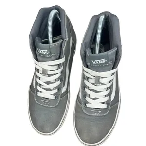 Vans Sk8-Hi Top‎ Sneaker - Frost Gray Canvas Canvas Shoes - Women's 7.5 thumbnail 5