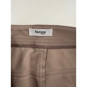 Kensie Jeans Taupe Beige Vegan Leather Mini‎ Skirt High Waist NWT 14 32 thumbnail 6