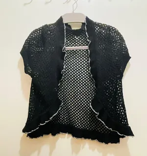 women cardigan black cape top Size 1 thumbnail 1