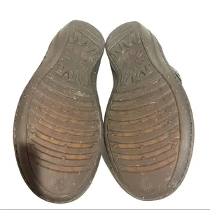 Crocs UGG Australia ANILA Slip-on Shoes Womens Sz 9 Black Leather Wool Lined‎ Braided thumbnail 7