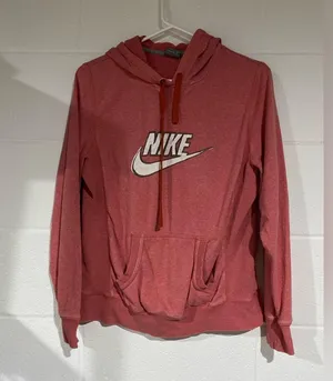 Nike Women's Pink Hoodie Sweater large thumbnail 1