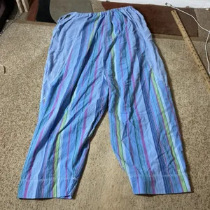Free People Dream In Color Convertible Jumpsuit Womens S Blue Multi Cotton Boho thumbnail 3