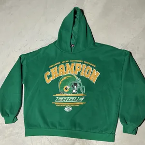 Edikted Hoodie Womens SZ M/L Green Football Fleece Hoodie Eagles Champion thumbnail 2