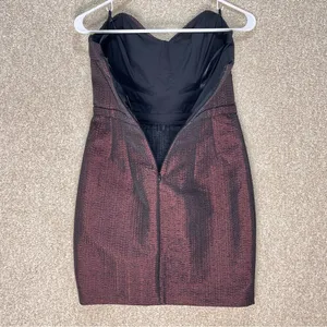 NWT sparkly dress strapless bustier‎ sweetheart mesh wedding guest hoco dress thumbnail 10