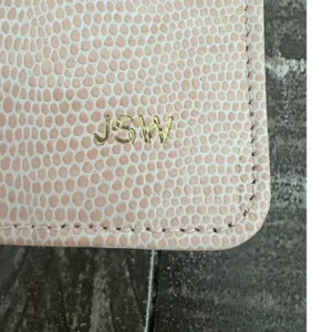 Travel Jewelry Organizer‎ Pink Croc Zipper Closure thumbnail 3