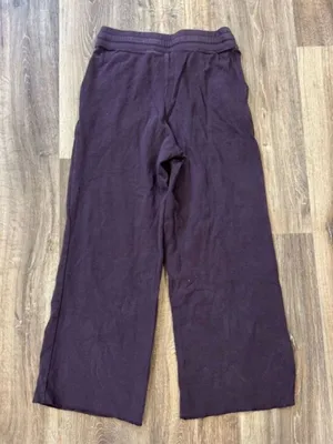 Pact Organic Purple Waffle Knit Wide Leg Pants Women’s Small thumbnail 3