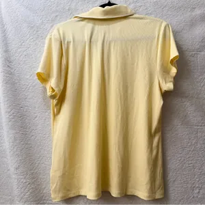 CALIA by Carrie Underwood Women's Rib Short Sleeve Polo Panna Cotta | Size XXL thumbnail 6