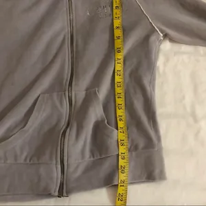 Hunger Games The Expedition Capitol Grey Gray Velvet Velour Zip up Hoodie Jacket Long Sleeve-S Measurement in pics thumbnail 6