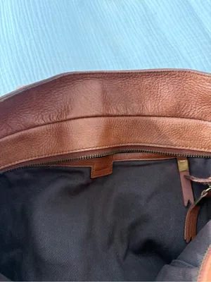 Madewell Women's Leather Tote Bag in Brown - Adjustable Shoulder Strap thumbnail 4