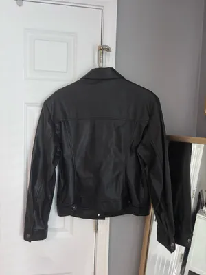 ZARA Leather Jacket Black thumbnail 2