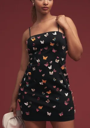 Maeve by Anthropologie 3-D Mini Dress thumbnail 1