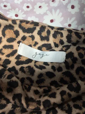 Gaze Women’s Size Medium Leopard Print Sleeveless Tank Top Brown Animal Print thumbnail 4