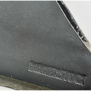 Birkenstock Arizona Sandals Women's Size 38 (US 7) Black Leather Cork Heels thumbnail 4