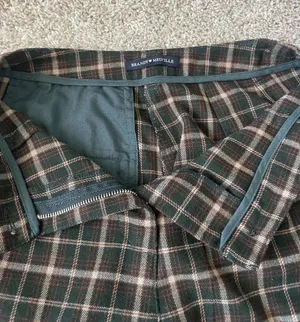 Brandy Melville Green Plaid Trousers thumbnail 2