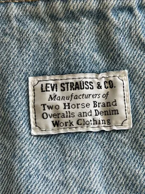 Levi’s Premium VINTAGE OVERALLS Size XS Retro 90s baggy workwear Utility Granola thumbnail 8