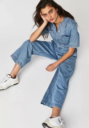 Levi's Denim Boilersuit Jumpsuit Size XS Blue thumbnail 1