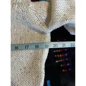 L.e.i Juniors‎ Knit Cream Sequins Sweater Long Sleeve Size XL Turtleneck Soft thumbnail 5