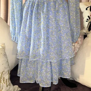 Size XL Long Sleeve Floral Ruffled Dress thumbnail 10
