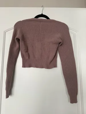 Brown Cropped Sweater thumbnail 2
