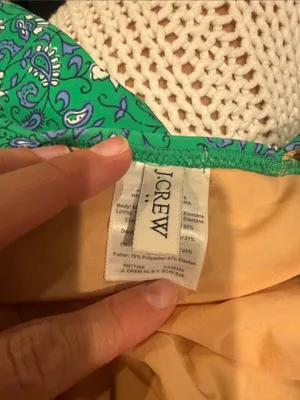 J. Crew Green Paisley size medium thumbnail 3