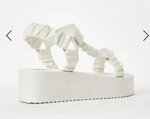 Shoedazzle White Platform Sandal thumbnail 3