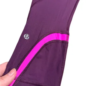 ✨🏃‍♀️ LULULEMON Wunder Under Crop Leggings Plum Pink 8‎ 🏃‍♀️✨ thumbnail 5