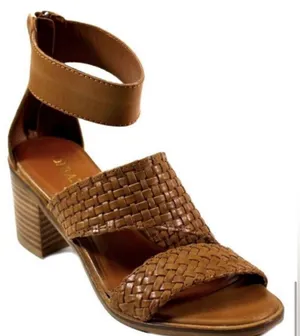 Diba True‎ Can’t Wait Sandal Women’s Size 8 Shoe Woven Brown Tan Leather thumbnail 1