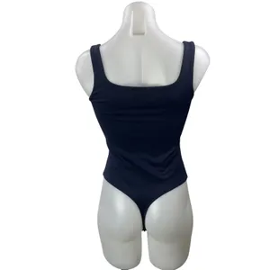 Bundle of 2 Aritzia Babaton Gray Blue Square Neck Thong Tank Bodysuit Top Size S thumbnail 6
