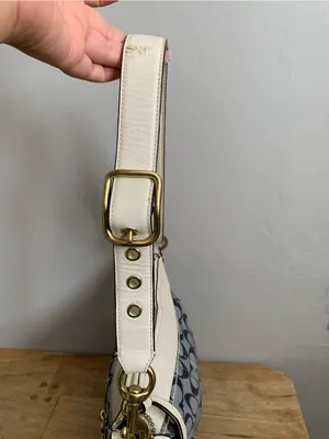Coach Legacy jacquard leather Medium Duffle y2k signature Denim crossbody 10402 thumbnail 9