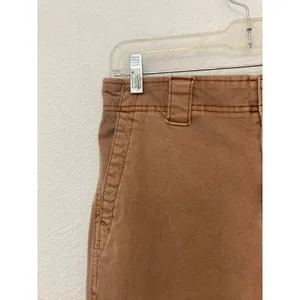 Old Navy Cargo Barrel Leg Casual Indie Sleaze Cotton Coco Brown Mid Rise Pants thumbnail 2