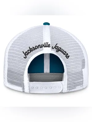 Women's Fanatics Teal Jacksonville Jaguars Slogan Trucker Adjustable Hat thumbnail 4