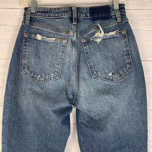 Abercrombie & Fitch Size 26/2 Curve Love The Mom Jean High Rise Distressed Ankle thumbnail 4