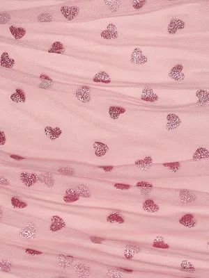 Superdown Fifi Pink Glitter Heart Strapless Mini Dress XS NWT Coquette Barbie thumbnail 11
