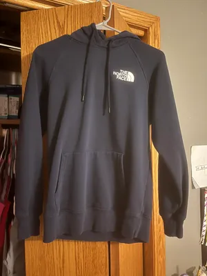 women’s navy north face hoodie thumbnail 1