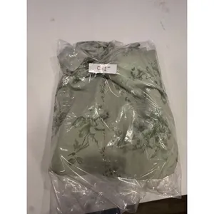AW Bridal Penoy Pistachio Green Floral Maxi Dress US 8 V-Neck Chiffon Tie-Back thumbnail 12