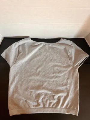 Free People Gray Short Sleeve Grey Cropped Top thumbnail 3