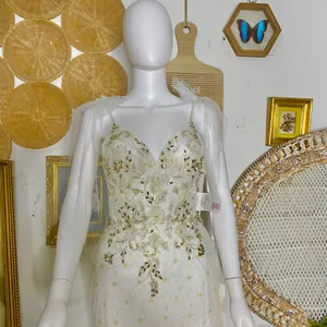 Mac Duggal White/Gold Mermaid Gown 50666 thumbnail 5