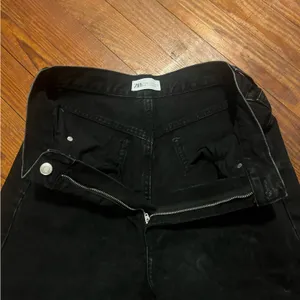 Zara Women's Black Straight/wide leg jeans thumbnail 6