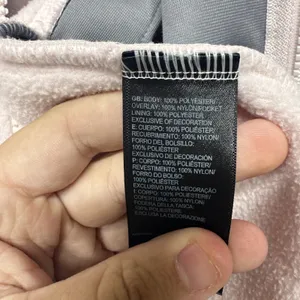 The North Face Youth XL 18/20 Hoodie Light Pink Fleece Jacket Girls Full Zip thumbnail 10