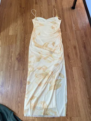 Zara printed tulle midi dress    thumbnail 13