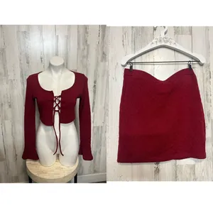 Two piece set Red Size L thumbnail 2