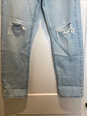Levi's Light Blue 501 Straight Ripped Jeans size 28/30. thumbnail 5